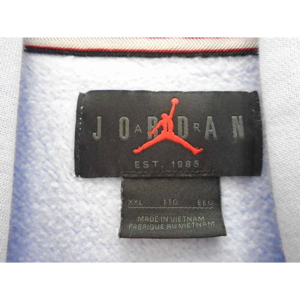 Mens Air Jordan Essentials Fleece 2 Piece Set XXL Lite Blue Pullover & Sweats